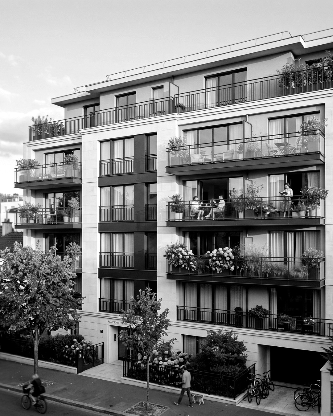 Façade d'un immeuble résidentiel Optim en Île-de-France